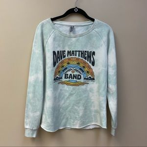 Dave Matthews Band tie dye womens sweatshirt size small